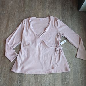 NWT Old Navy Ribbed Wrap Top